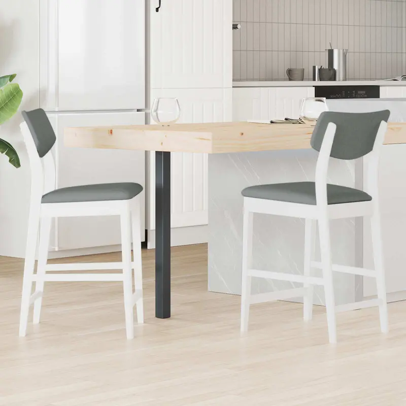 Sillas de comedor 2 pcs 48 x 49 x 95 cm Madera de Caucho Sólido