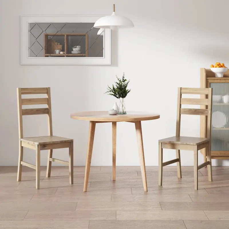 Sillas de comedor 2 unidades madera maciza de acacia