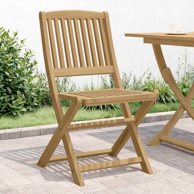 Sillas de jardín plegables 2 uds madera acacia 44x50x88 cm