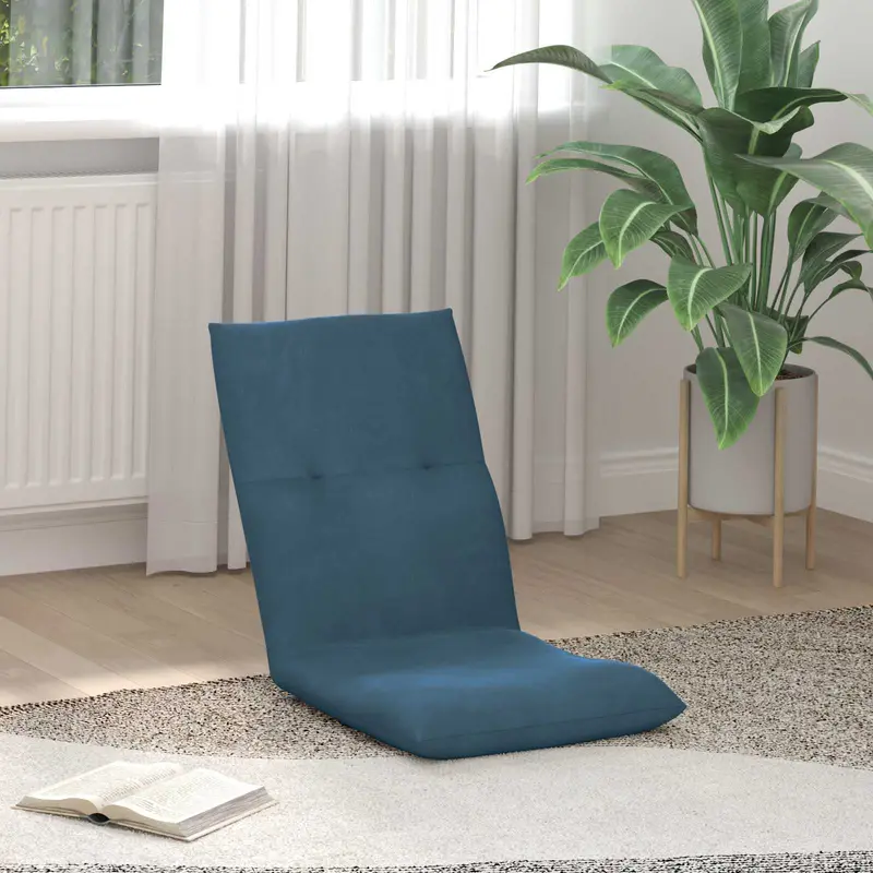 Sillón ajustable Azul Terciopelo