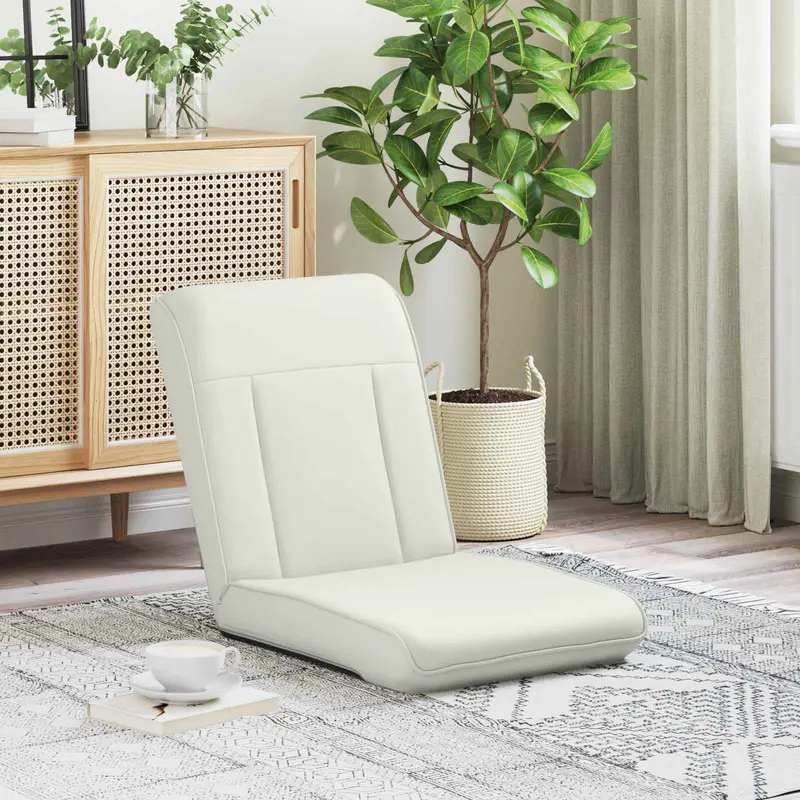 Sillón ajustable Blanco Cuero sintético