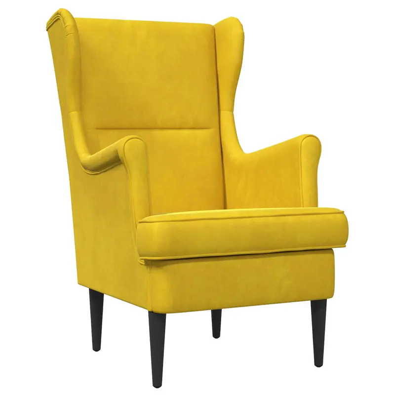 Sillón Amarillo Terciopelo