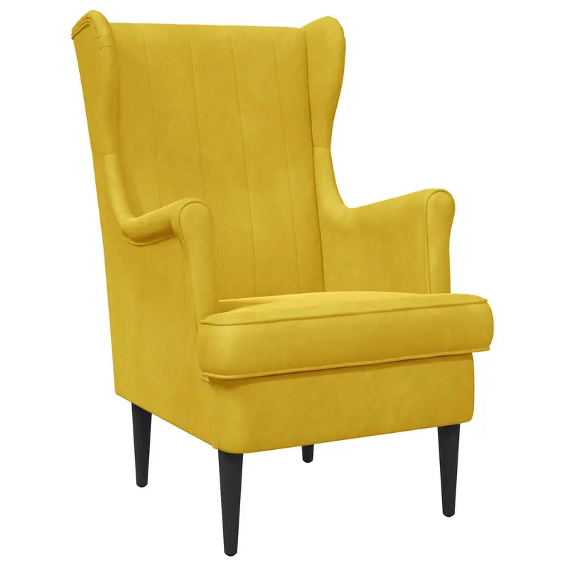 Sillón Amarillo Terciopelo