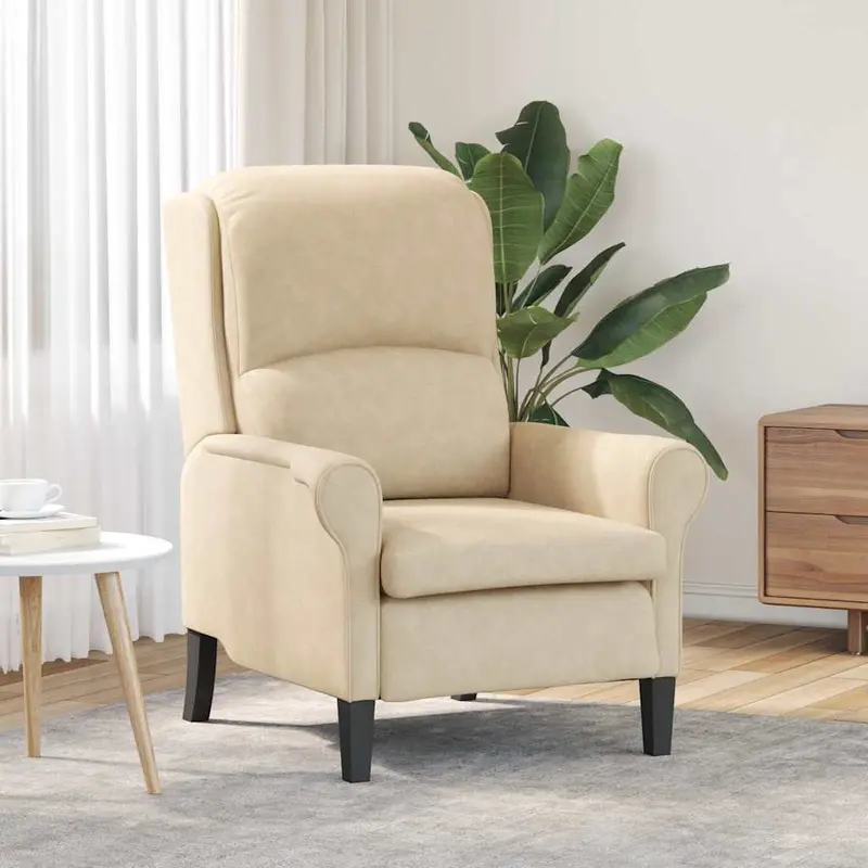 sillón Crema 76 x 94 x 102 cm Microfibra