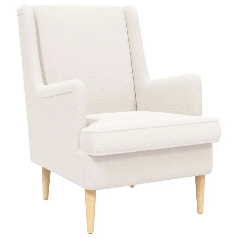 Sillón Crema Bouclé
