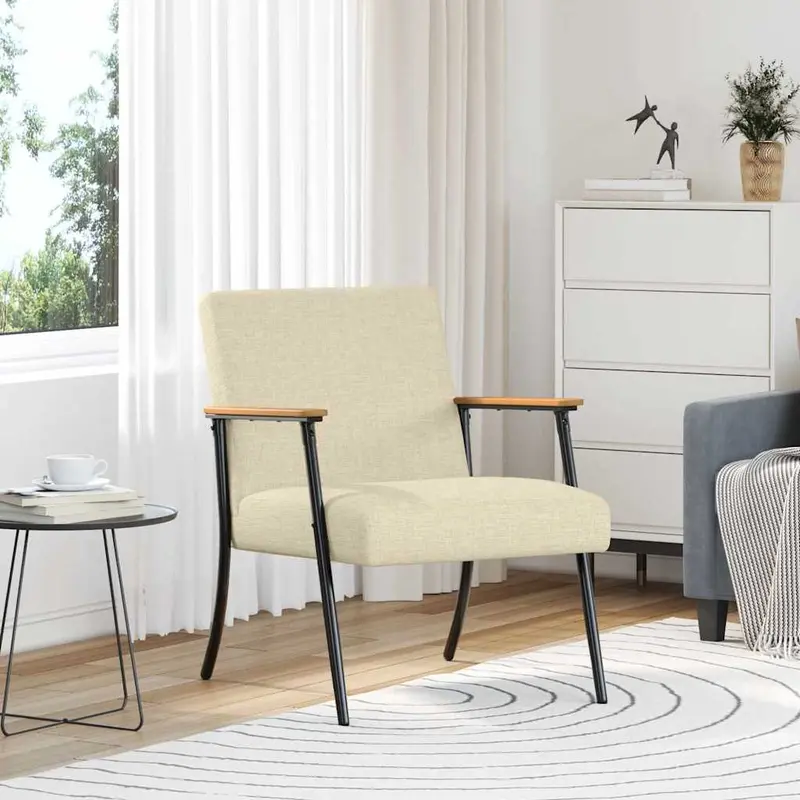 sillón Crema tela