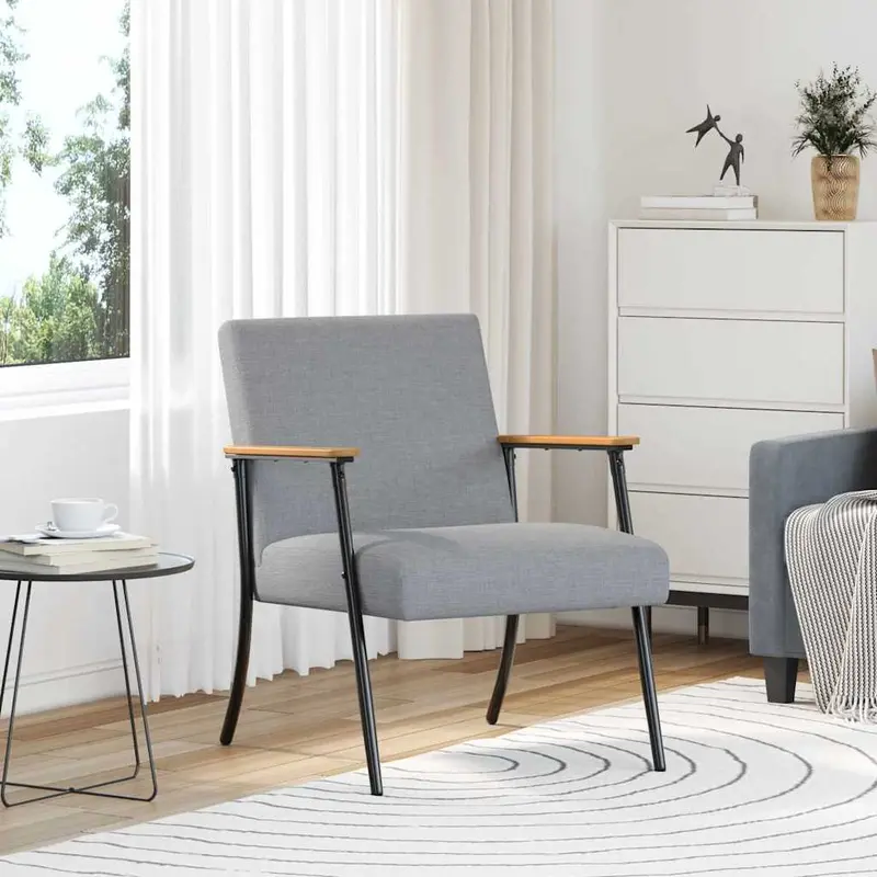 sillón Gris Claro tela