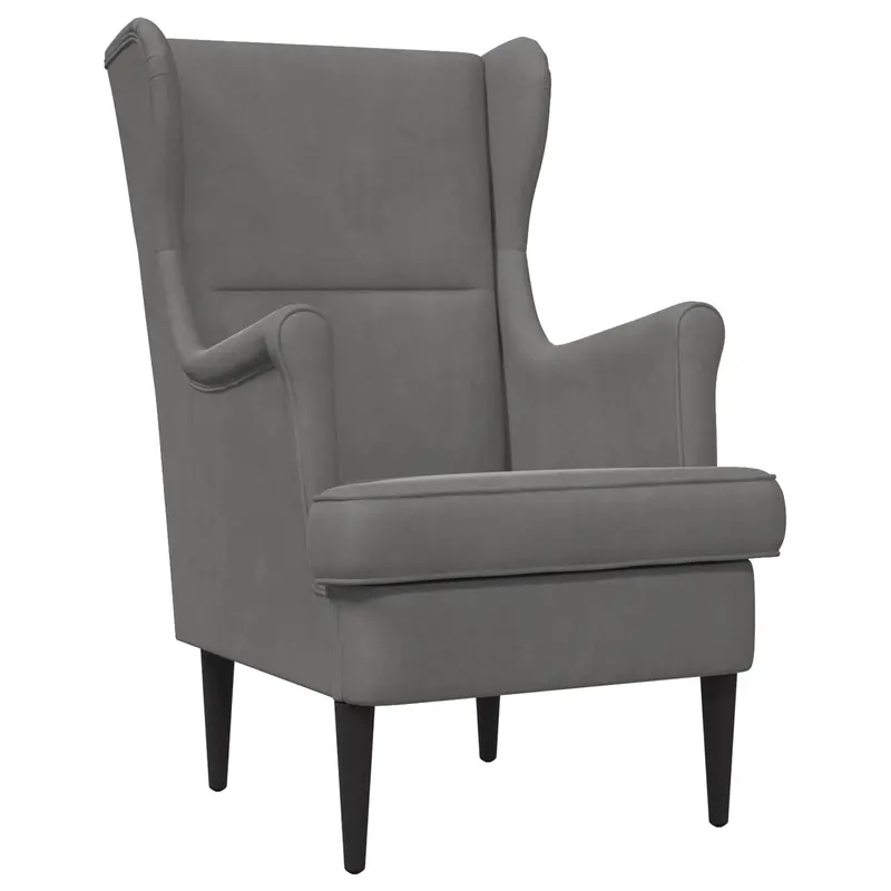 Sillón Gris oscuro Terciopelo