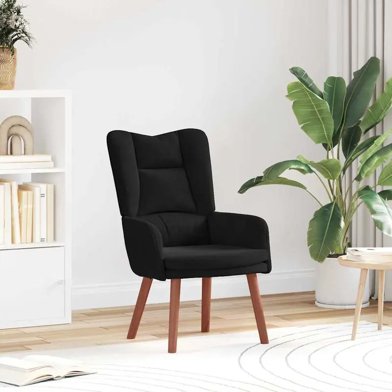 sillón Negro 63 x 67 x 94 cm Terciopelo