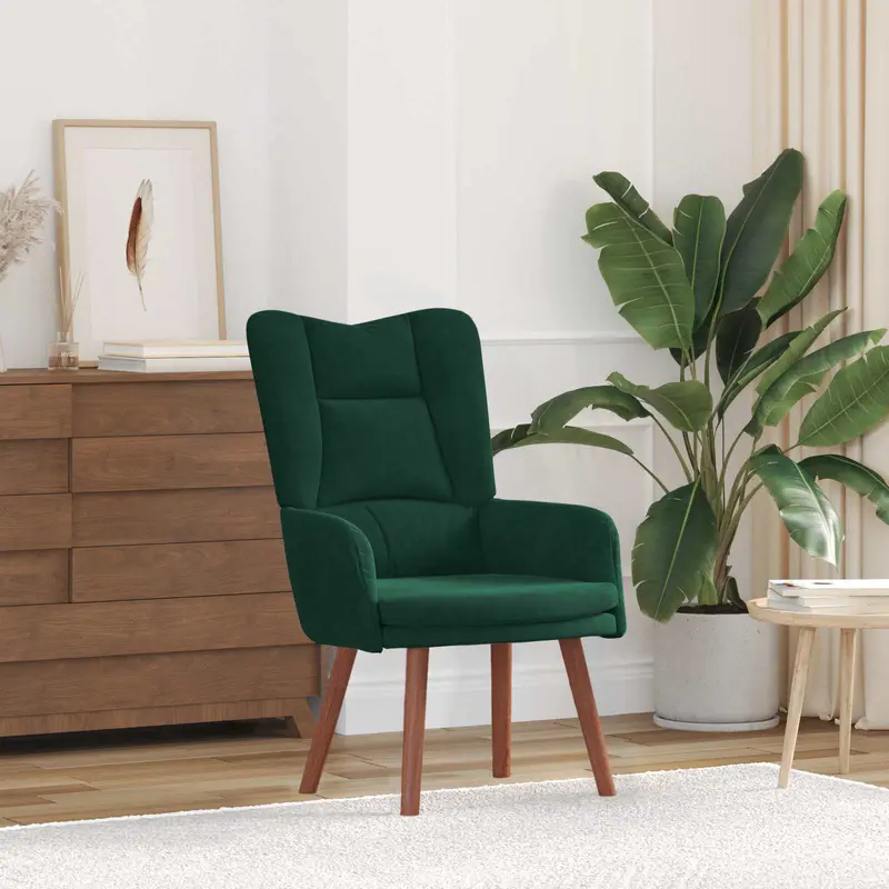 sillón Verde oscuro 63 x 67 x 94 cm Terciopelo