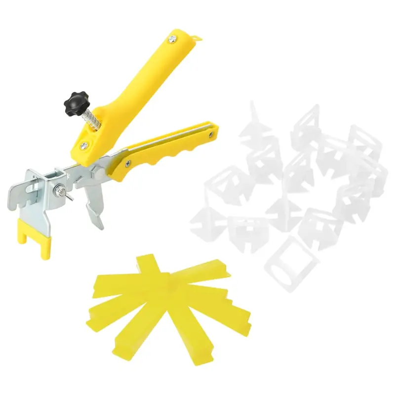 Sistema para nivelación de azulejos 250 cuñas 500 calzos 1 mm