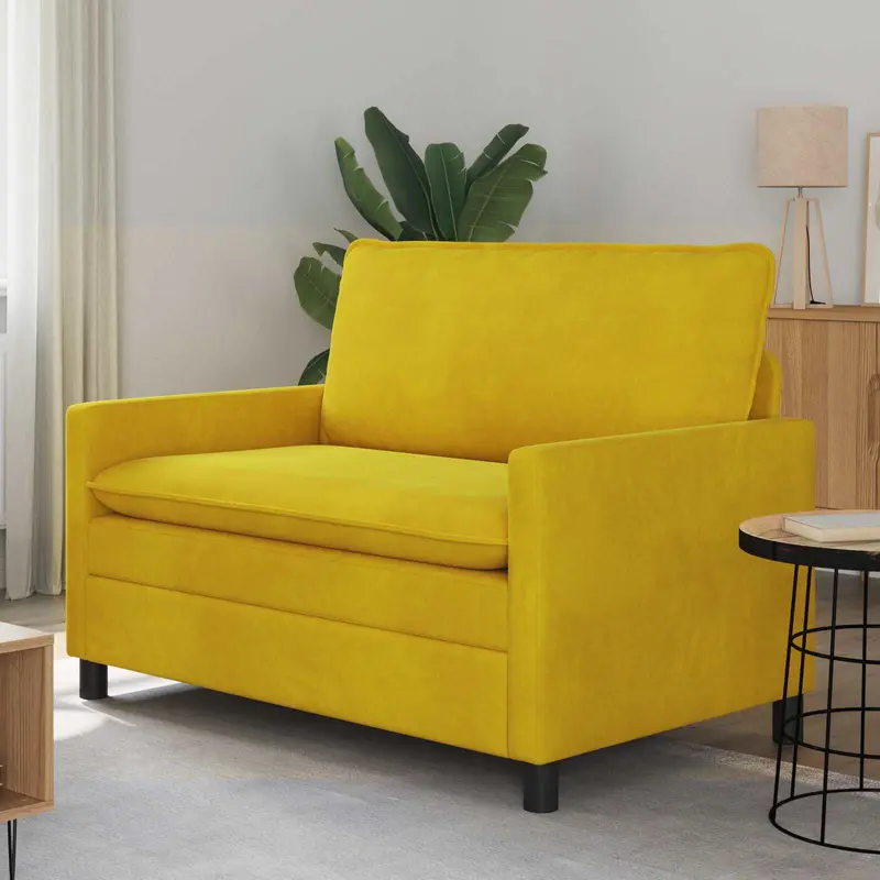 Sofá Amarillo 126 x 81 x 87,5 cm Terciopelo