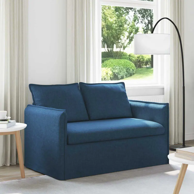 Sofá Azul 136 x 82 x 85 cm tela