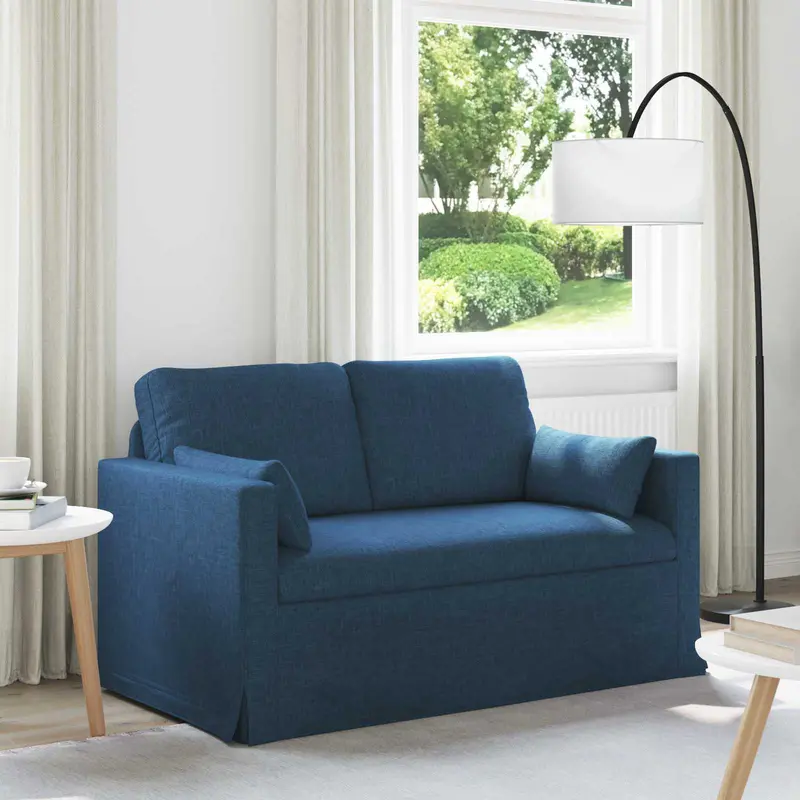 Sofá Azul 139 x 78 x 80 cm tela
