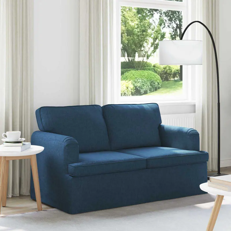 Sofá Azul 144 x 80 x 85 cm tela
