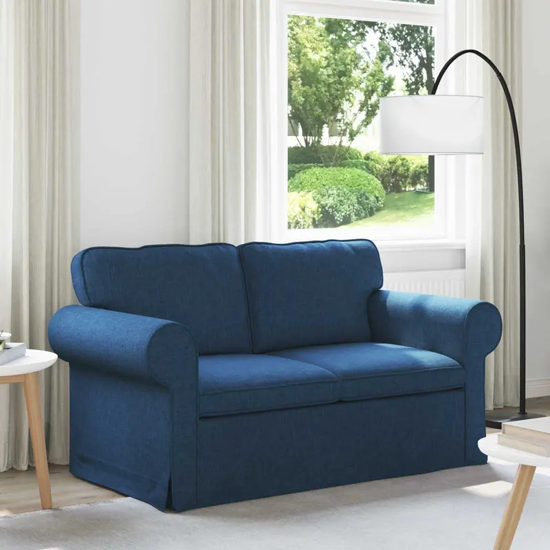 Sofá Azul 155 x 82 x 80 cm tela