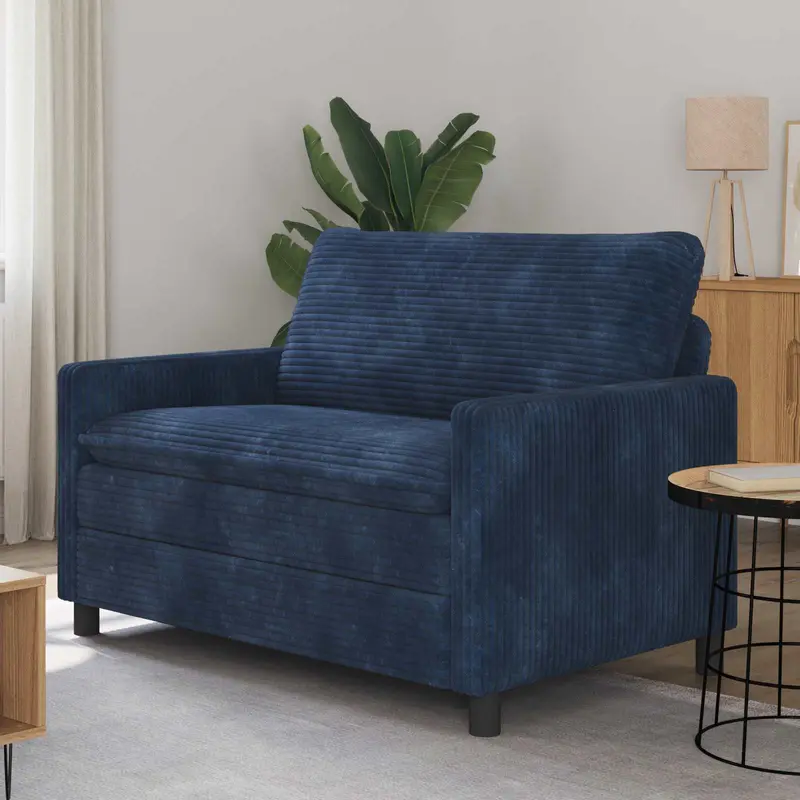 Sofá Azul marino 126 x 81 x 87,5 cm Poliéster