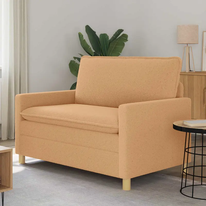 Sofá Beige 126 x 81 x 87,5 cm Tela