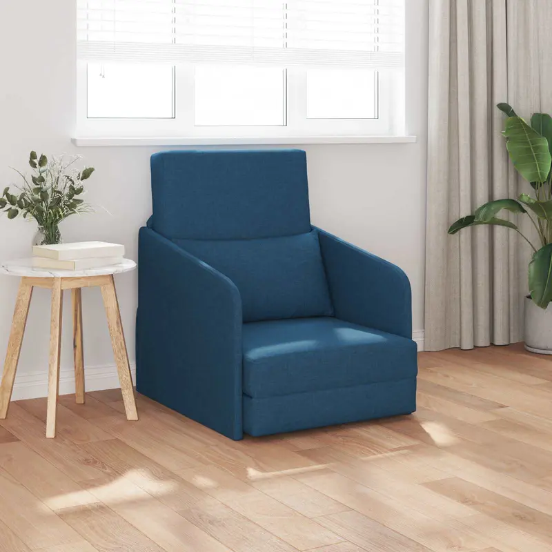Sofá cama Azul 65 x 80 x 83 cm tela