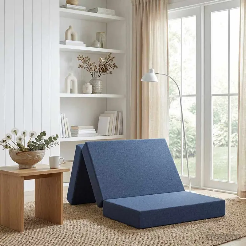 Sofá Cama Plegable 100 x 67 x 45 cm Azul