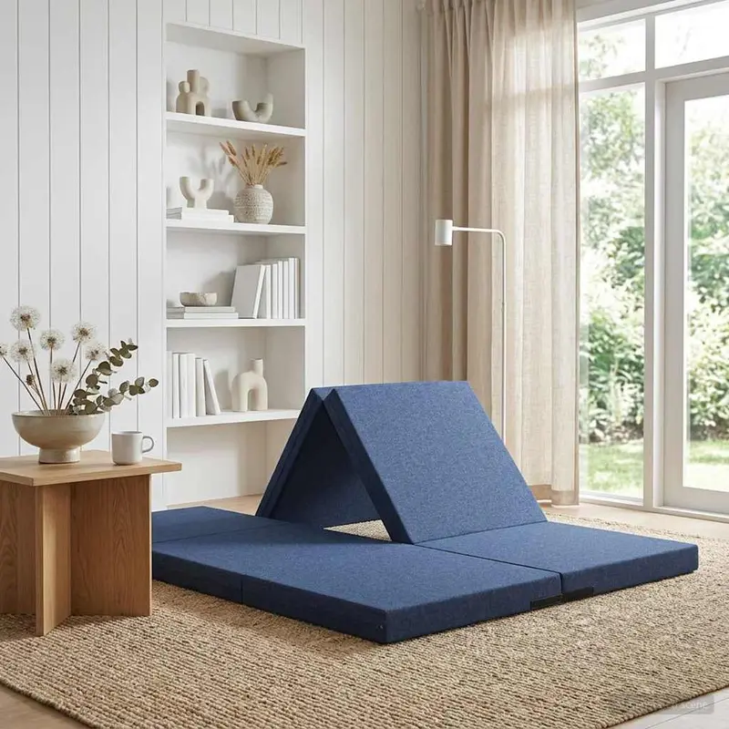 Sofá Cama Plegable 140 x 67 x 45 cm Azul