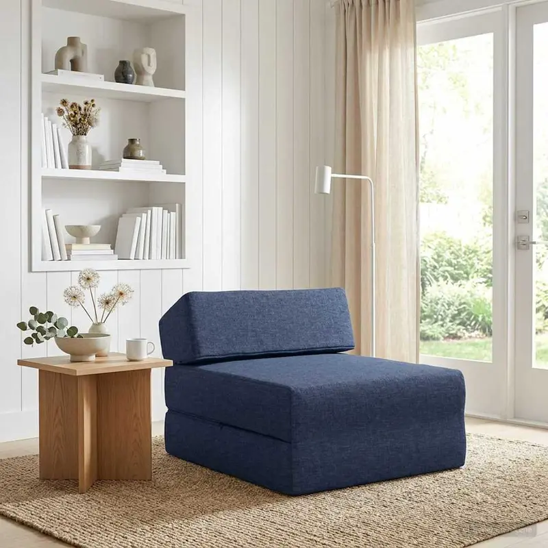 Sofá Cama Plegable Azul 60 x 70 x 41 cm Tela