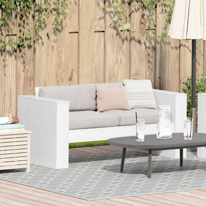 Sofá de jardín 134 x 60 x 62 cm Madera de pino macizo