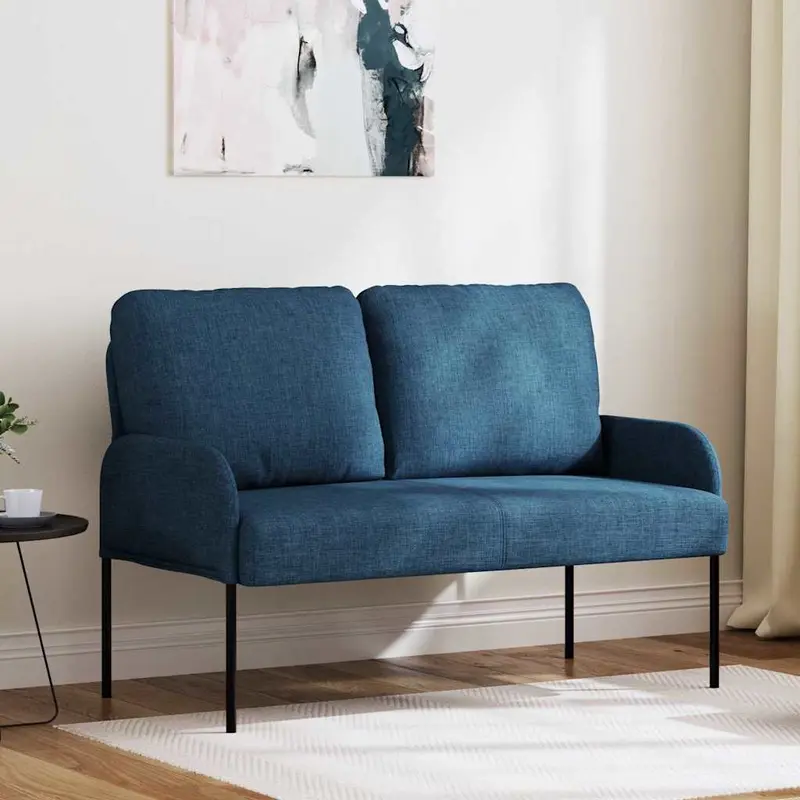 Sofás con cojín 110cm Azul Madera contrachapada
