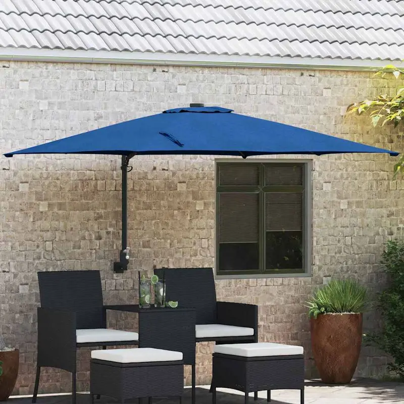 Sombrilla de jardín Azul azur 248,5 x 247,5 x 160 cm