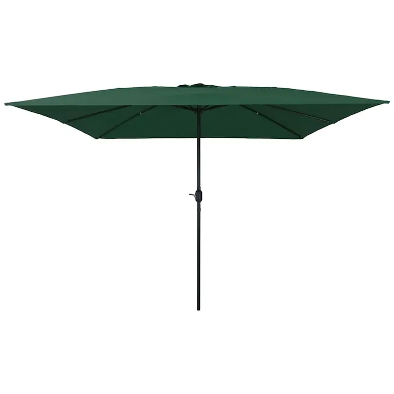 Sombrilla de jardín Verde 295 x 295 x 245 cm Poliéster y Acero