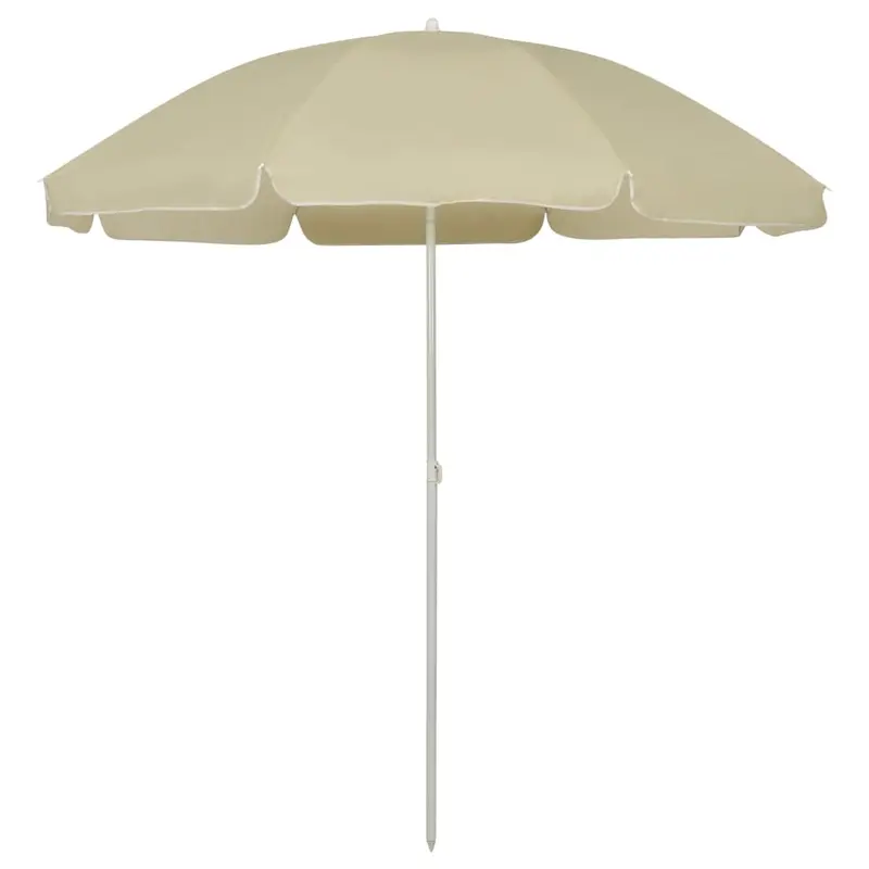 Sombrilla de playa amarillo arena 240 cm