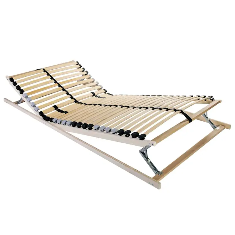 Somier de lamas Manual Marrón 70 x 190 cm Madera de Haya Sólida