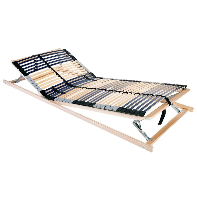 Somier de lamas Manual Marrón 80 x 190 cm Madera de Haya Sólida