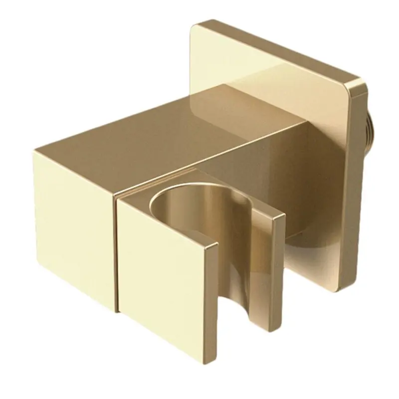 Soporte alcachofa de mano cuadrado inclinable dorado cepillado de Valaz
