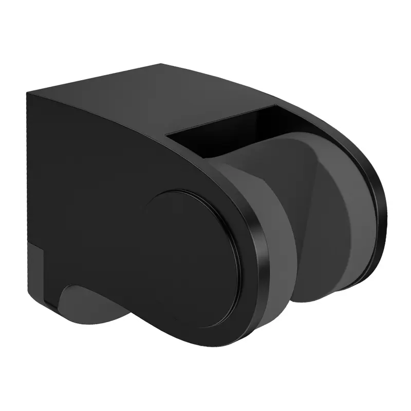 Soporte alcachofa de mano resistente y funcional con acabado negro mate en PVC inclinable para un ajuste cómodo de Valaz