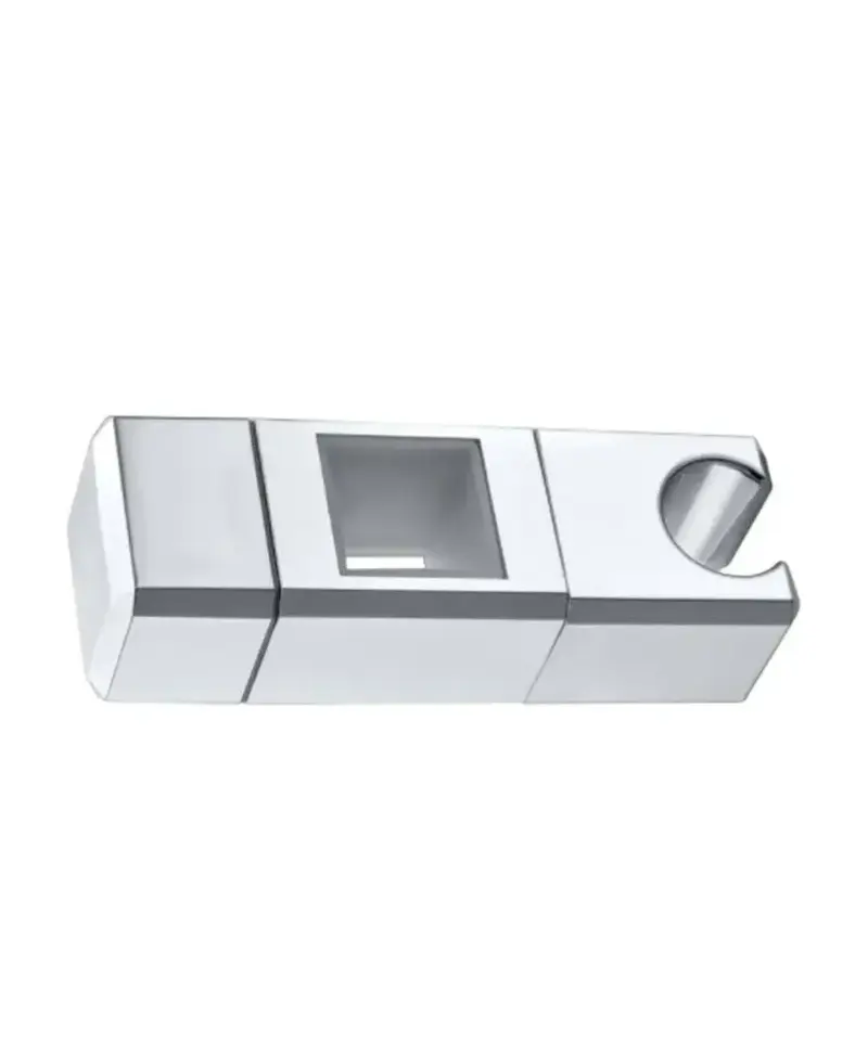 Soporte cuadrado con un diseño regulable de ducha fabricado en abs de acabado cromado de Imex