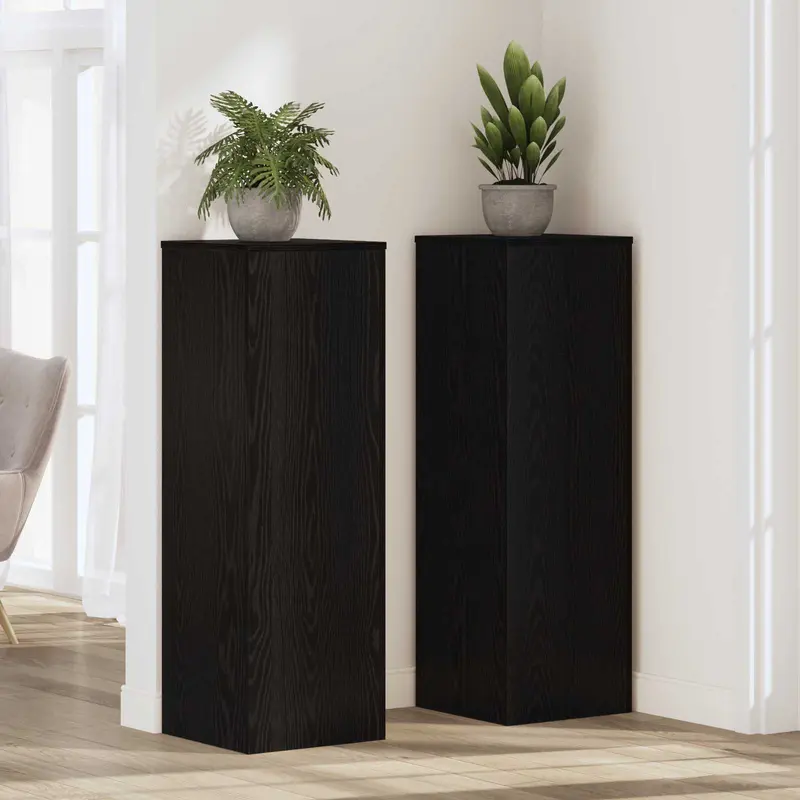 Soporte de plantas Roble Negro 33 x 33 x 100 cm
