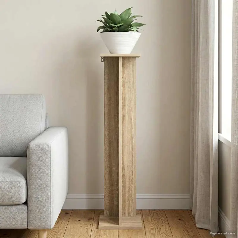 Soporte de plantas Roble Sonoma 25 x 25,5 x 100,5 cm