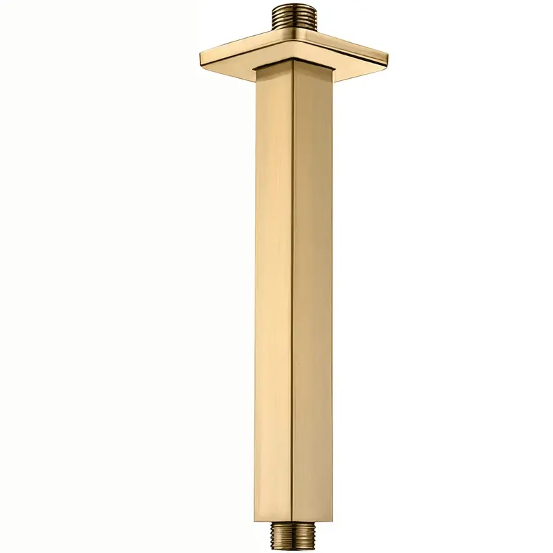 Soporte de techo cuadrado oro mate con protección PVD de Valaz