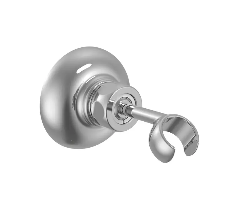 Soporte orientable de ducha para rociador en latón con acabado cromado brillante TRES
