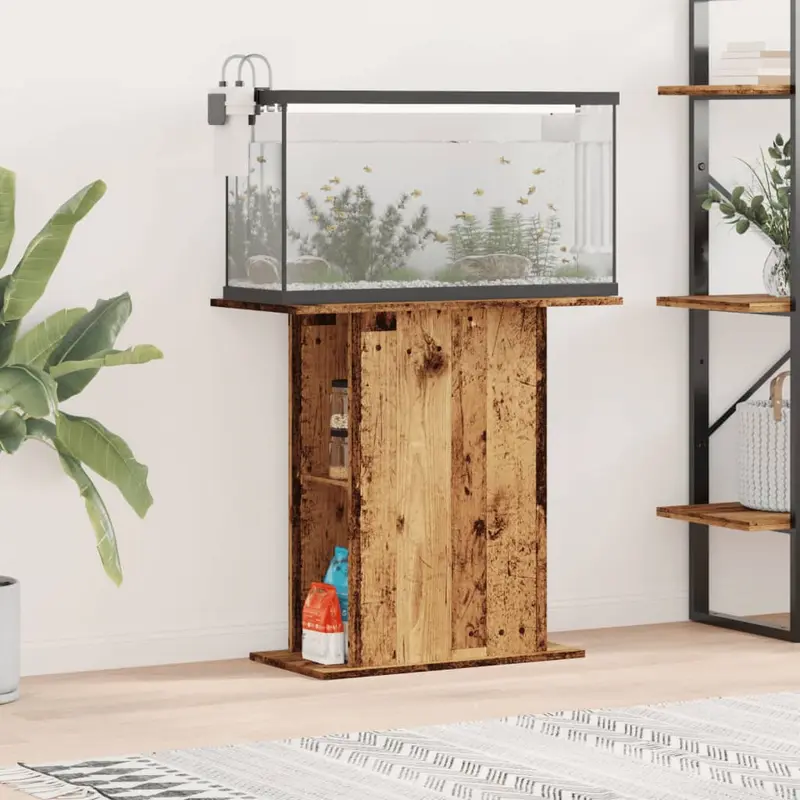 Soporte para acuario de madera vieja 36x75x72,5 cm Madera de ingeniería