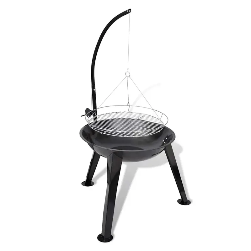 Soporte para barbacoa de carbón colgante redondo
