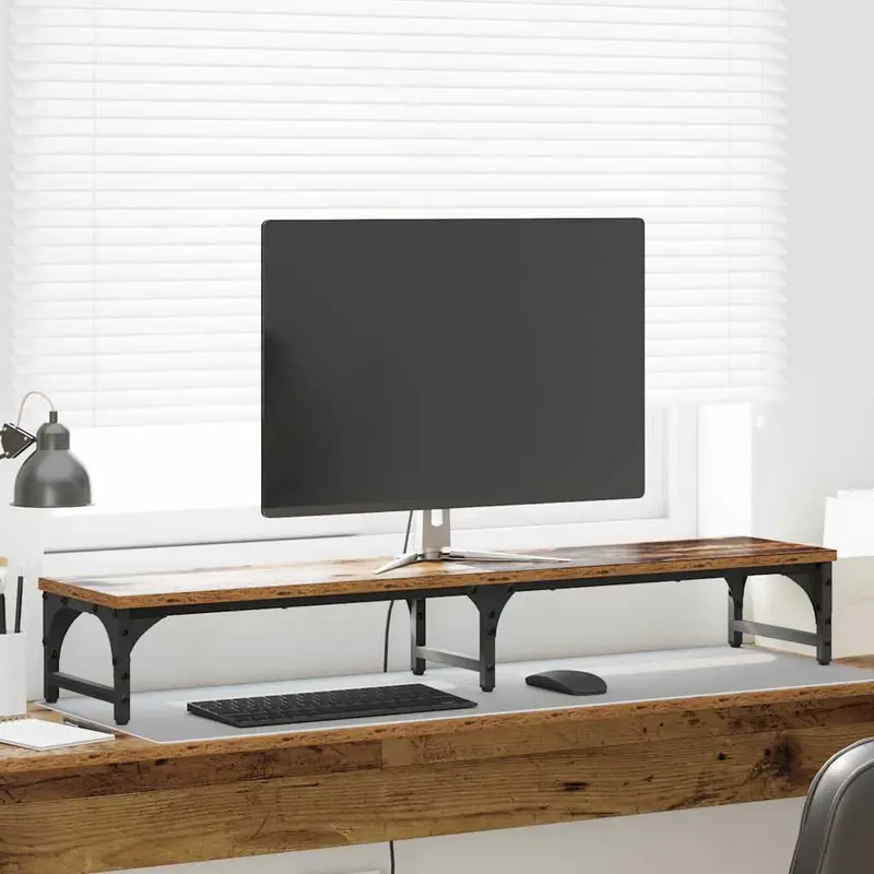 Soporte para Monitor Madera Vieja 105 x 23 x 15,5 cm