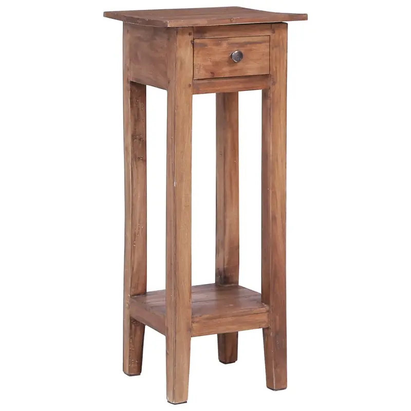 Soporte para plantas madera maciza de caoba 30x30x75 cm