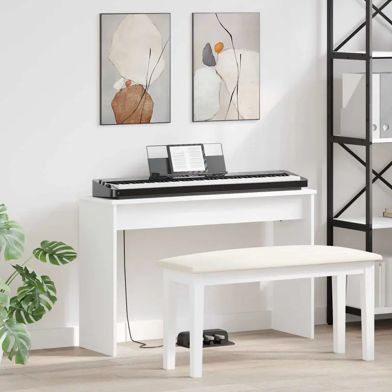 Soporte para teclado 100 x 32 x 64 cm Madera de ingeniería