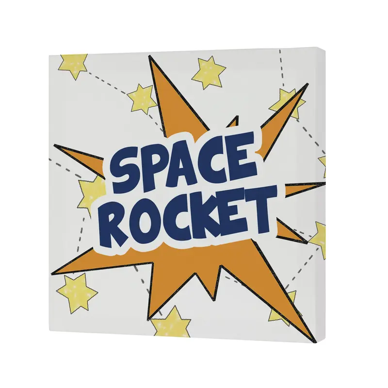 Space rocket Lienzo 27x27 cm