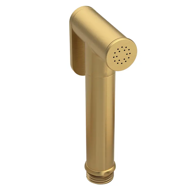 Spray grifo bidé empotrado diseño redondo oro mate con protección PVD de Valaz