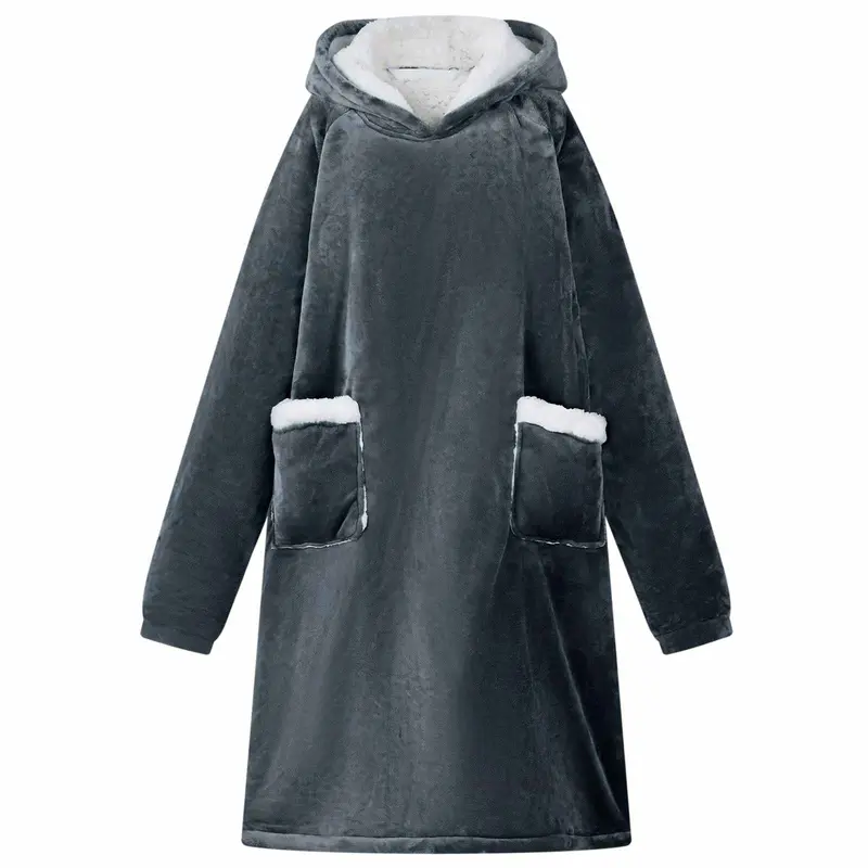Sudadera manta Azul marino L Forro Polar y Franela