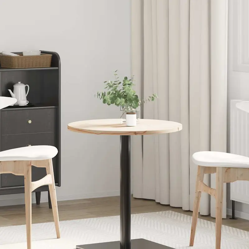 Superficie de mesa madera maciza de pino Ø60x2,5 cm