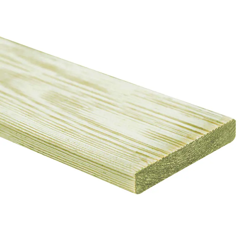Tablón de Decking 12 pcs Verde Impregnado 1,44 m²